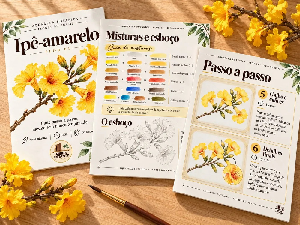Páginas do ebook Ipê-amarelo